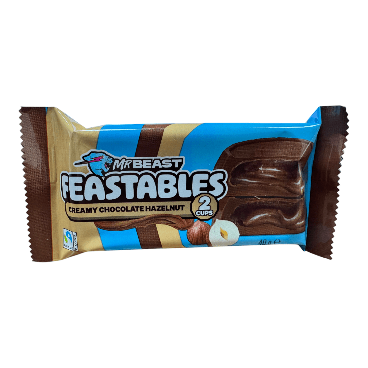 Mr.Beast Feastables Creamy Hazelnut Cups 40g - Image 3