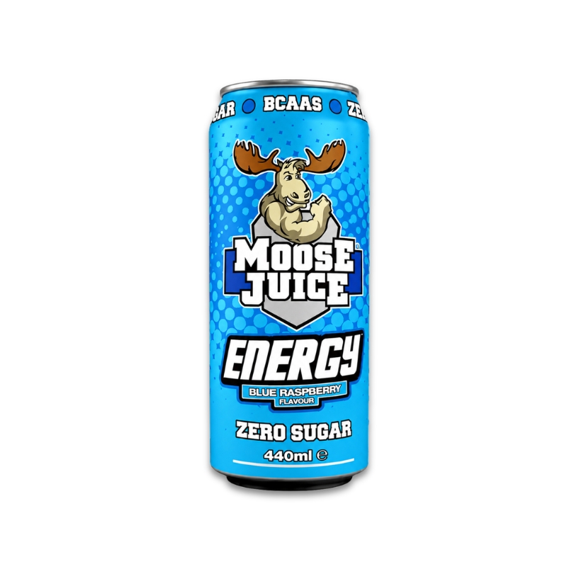Moose Juice Energy Blue Raspeberry 440ml