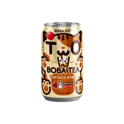 Boba Cat Milk Brown Sugar Tapioca Bubble Tea 315ml TWN