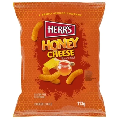 Herr's Honey Cheese Flavored Cheese Curls 113g