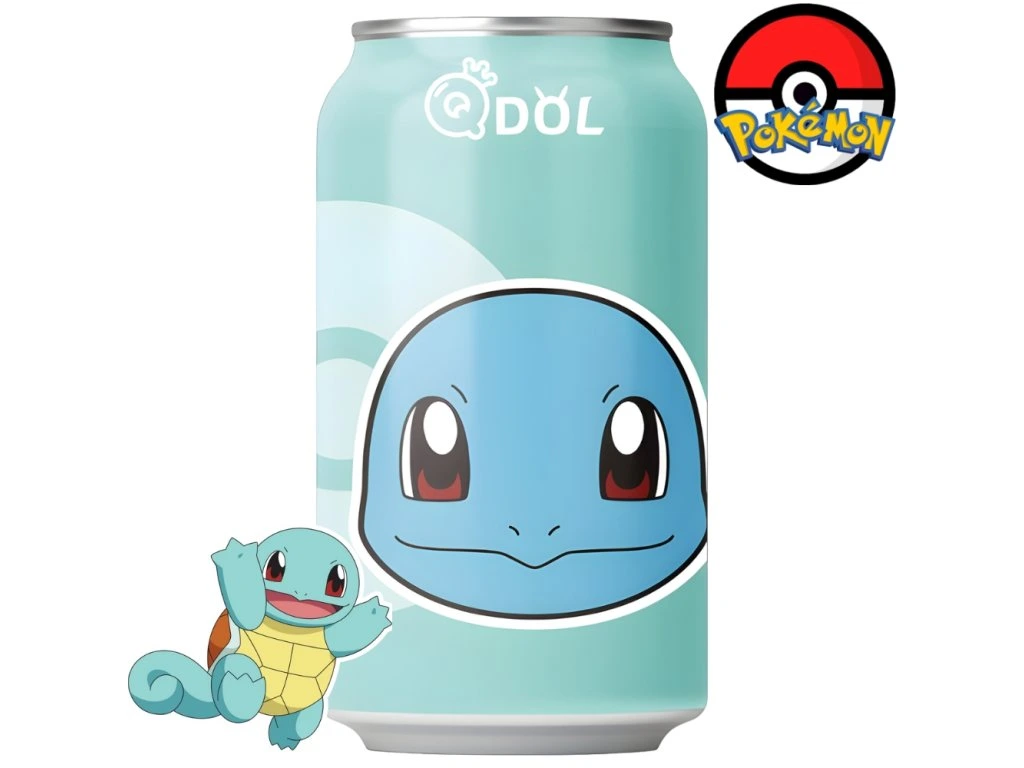 QDol Pokémon Squirtle Tangerine Sparkling Water 330ml CHN