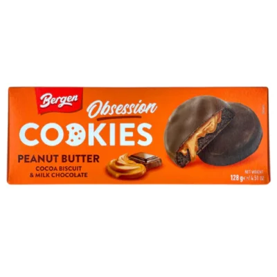 Bergen Cookies Milk Chocolate & Peanut Butter 128gr