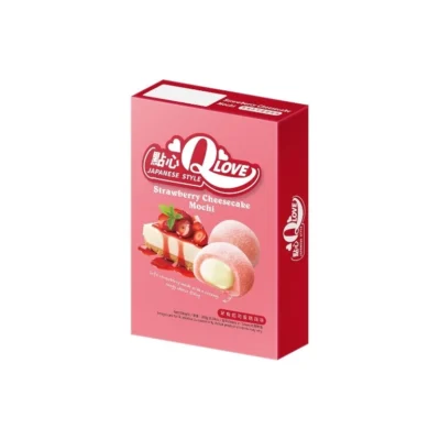 QLove Strawberry Cheesecake Deluxe Mochi 180g TWN