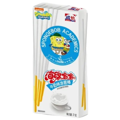 SpongeBob Milk Coated Sticks 21g CHN