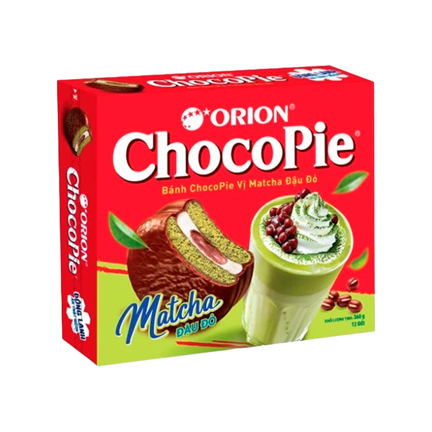 Chocopie Matcha e Redbean 360g