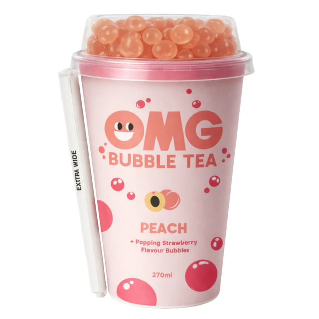 Bubble Tea Pêssego e Morango 265ml