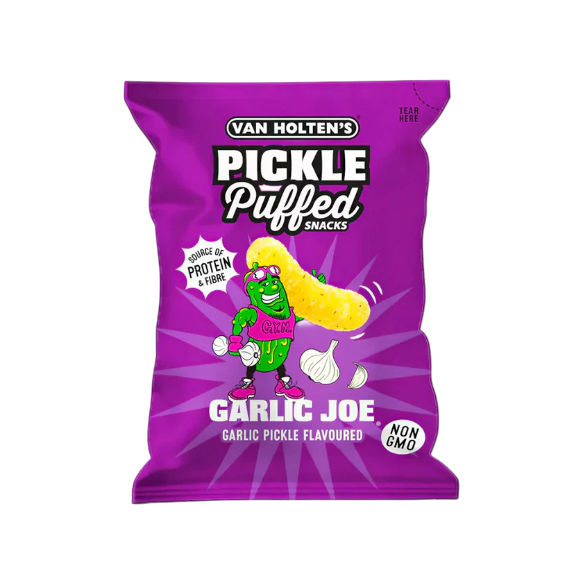 Van Holten's Pickle Puffed Snacks Garlic Joe 90g