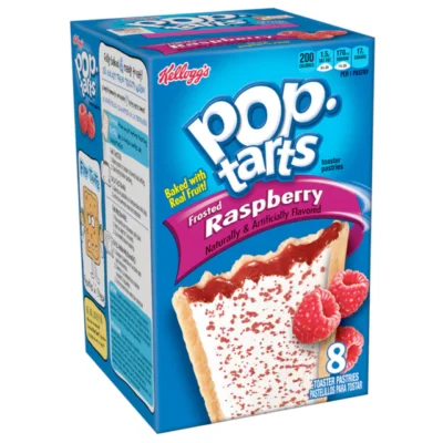 Kellogg's Pop Tarts Frosted Raspberry (saquetas 2 unidades) 95G OU Caixa 384G