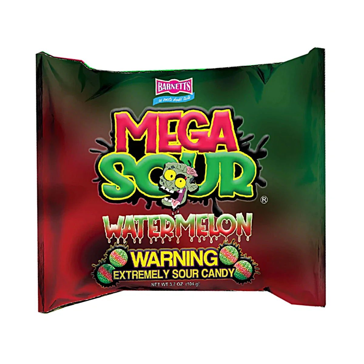 Barnetts Mega Sour Watermelon 104g