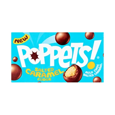 Poppets Milk Choc Coated Salted Caramel Fudge 36g