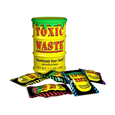 Toxic Waste Sour Candy Drum Yellow 42g