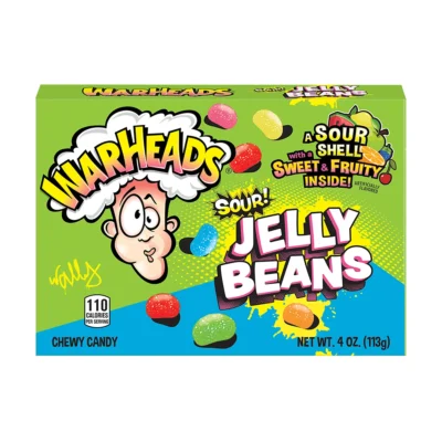 Warheads Sour Jelly Beans 113g